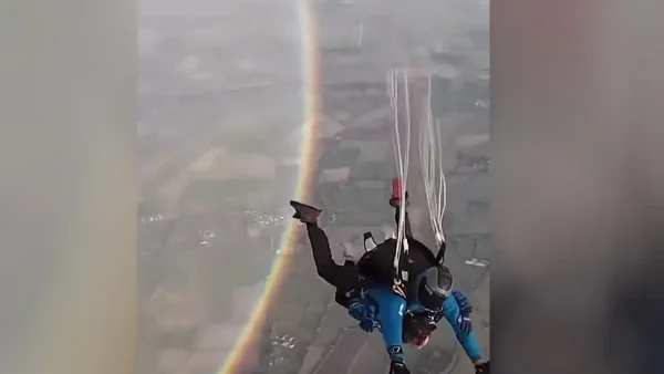Αλεξιπτωτιστές έκαναν ελεύθερη πτώση με φόντο ουράνιο τόξο σε πλήρη κύκλο: Ο Θοδωρής Κολυδάς εξηγεί το φαινόμενο – Δείτε βίντεο