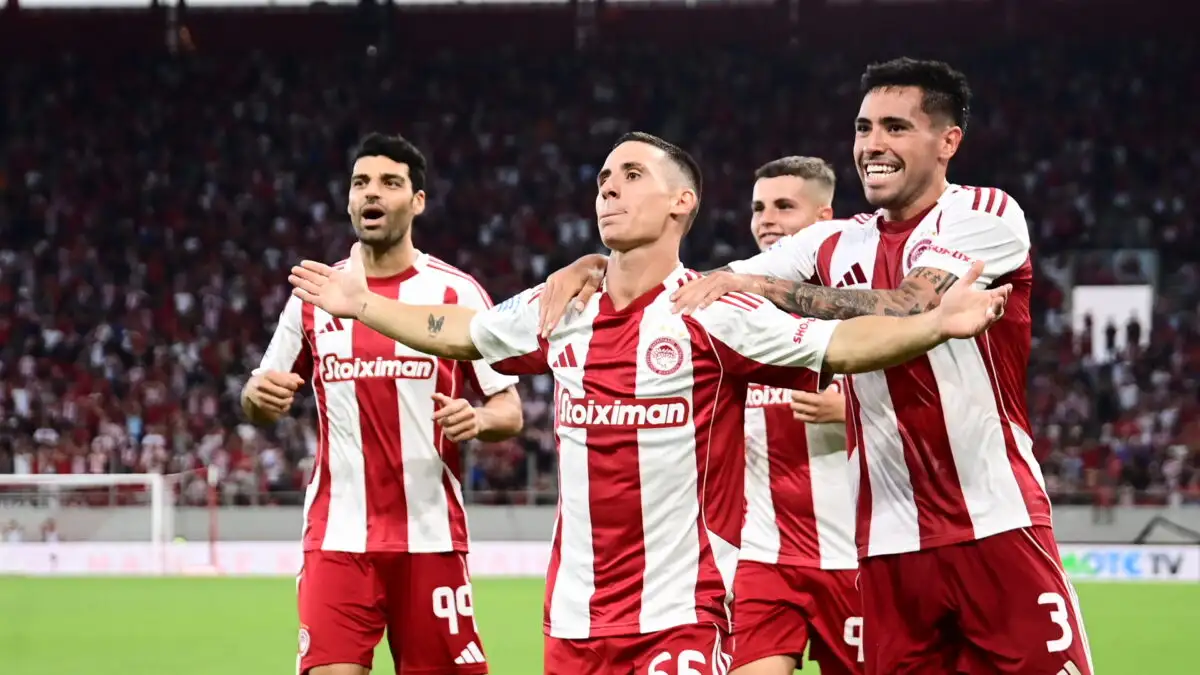 Ολυμπιακός – Πανσερραϊκός 5-0: «Ερυθρόλευκο» πάρτι στην επιστροφή Ποντένσε στο «Γ. Καραϊσκάκης»