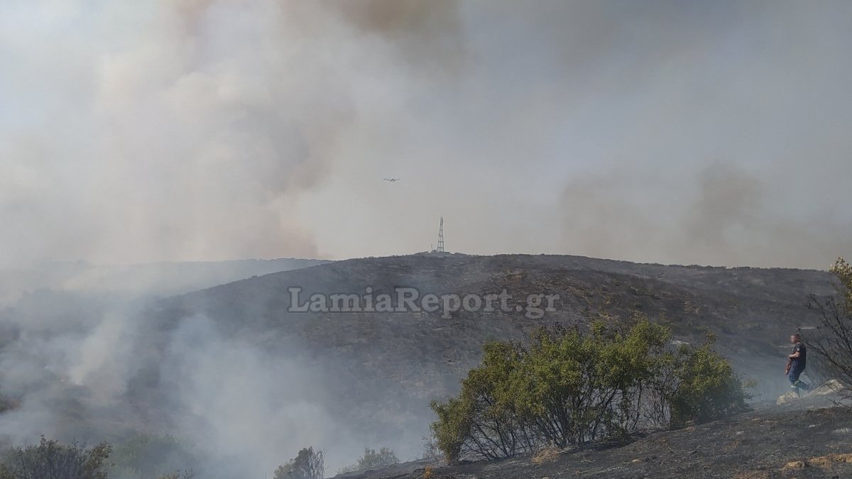 Πυρκαγιά στην Λάρισα στο Πολυδάμειο: Επιχειρούν εναέρια μέσα (ΦΩΤΟ)