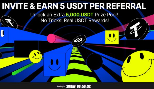 BingX Invite & Earn – Κερδίστε 5 USDT ανά referral και 5.000$ prize pool