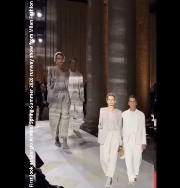 Με την τελευταία συλλογή του Τζόρτζιο Αρμάνι έπεσε η αυλαία στην Εβδομάδα Μόδας του Μιλάνου