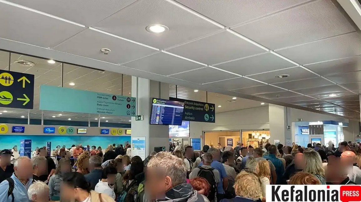 Κεφαλονιά: Απίστευτη η κατάσταση λόγω κακοκαιρίας στο αεροδρόμιο – Εκατοντάδες επιβάτες «εγκλωβισμένοι»