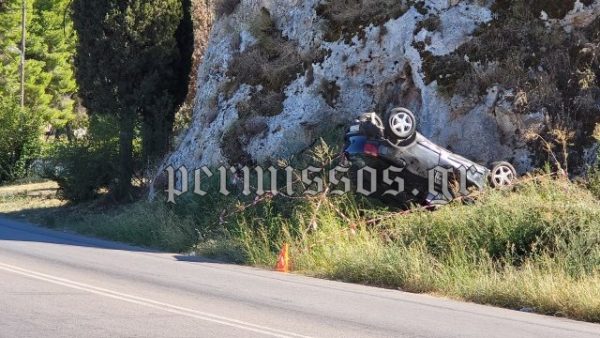 Εκτροπή - ανατροπή αυτοκινήτου με έναν τραυματία στην Αλίαρτο