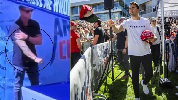 Τρελή θεωρία συνωμοσίας για τον Τσάρλι Κερκ: Φρουρός του έκανε σήμα για να τον εκτελέσουν