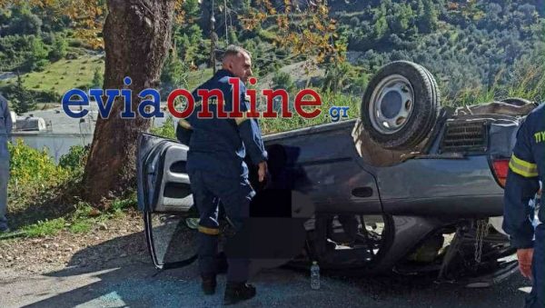 Εκτροπή - ανατροπή αυτοκινήτου με έναν τραυματία