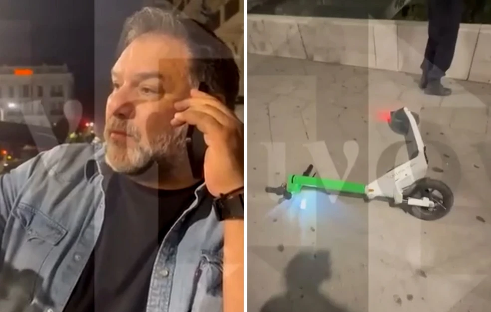 Το τηλεφώνημα του Αρναούτογλου στο 166 για τραυματισμένο άνδρα που έπεσε από πατίνι στο κέντρο της Αθήνας – Δείτε το βίντεο