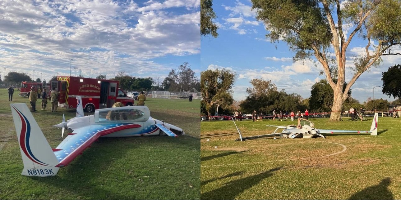Καλιφόρνια: Μικρό αεροπλάνο έκανε αναγκαστική προσγείωση σε πάρκο, έπεσε πάνω σε περαστική (BINTEO)