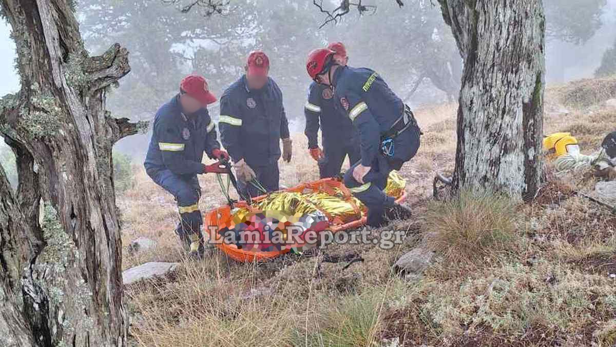 Επιχείρηση διάσωσης κυνηγού από την πυροσβεστική στο όρος Χελιδόνα (ΦΩΤΟ)