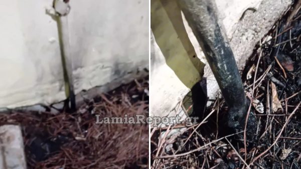 Λαμία: Παραλίγο να κάψουν τα γραφεία του Ελληνικού Ερυθρού Σταυρού (ΦΩΤΟ)