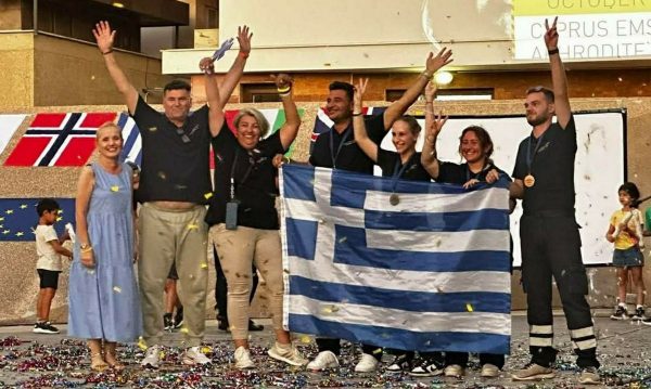 Σπουδαστές της ΣΑΕΚ ΔΥΠΑ Λαμίας στο βάθρο του 6ου Κυπριακού Διαγωνισμού Πληρωμάτων Ασθενοφόρων