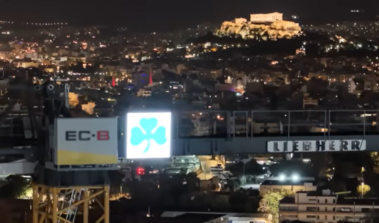 Γήπεδο Παναθηναϊκού: Εκπληκτικά νυχτερινά πλάνα από τον Βοτανικό με το υπό κατασκευή «σπίτι» του «τριφυλλιού»