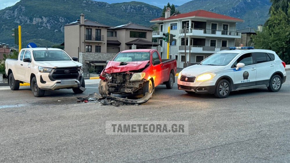 Γερό «μπαμ» στην είσοδο της Καλαμπάκας (ΦΩΤΟ)