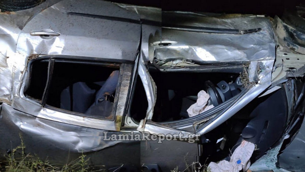 Εκτροπή - ανατροπή αυτοκινήτου στη Βόρεια Εύβοια - Τρεις τραυματίες