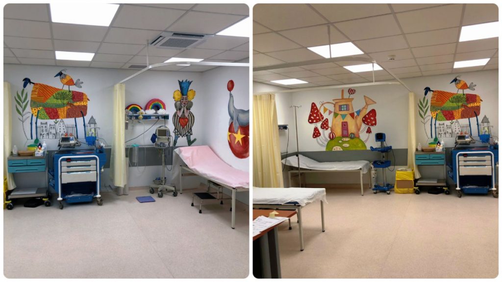 Έδωσαν χρώμα και ζωντάνια στην παιδιατρική κλινική του Γ.Ν. Λαμίας οι καλλιτέχνες  του ΣΚΕΤΚΕ