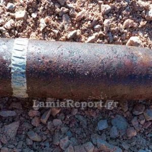 Εντοπίστηκε βλήμα του Β' Παγκοσμίου Πολέμου σε οικόπεδο στη δυτική Φθιώτιδα