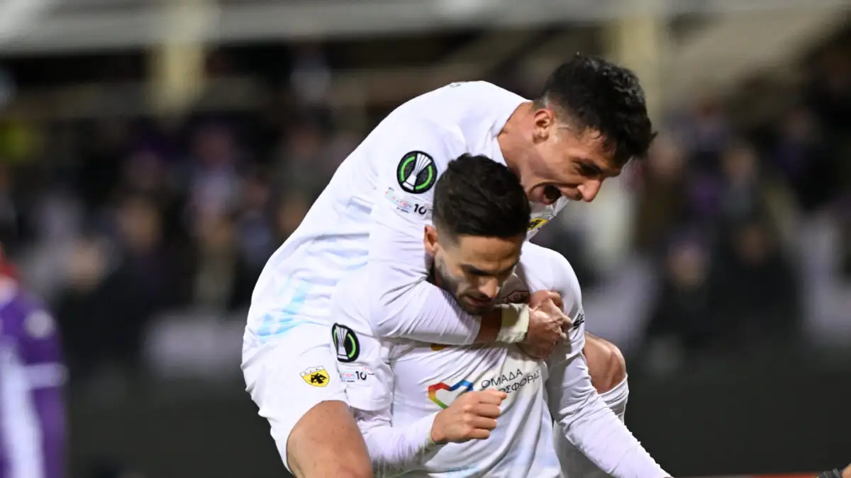 Φιορεντίνα – ΑΕΚ: Το γκολ του Γκατσίνοβιτς για το 1-0 της Ένωσης στη Φλωρεντία