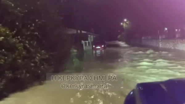 Κακοκαιρία: Στο επίκεντρο η Κέρκυρα – Κατολισθήσεις και πλημμύρες σε Ήπειρο και Καστοριά