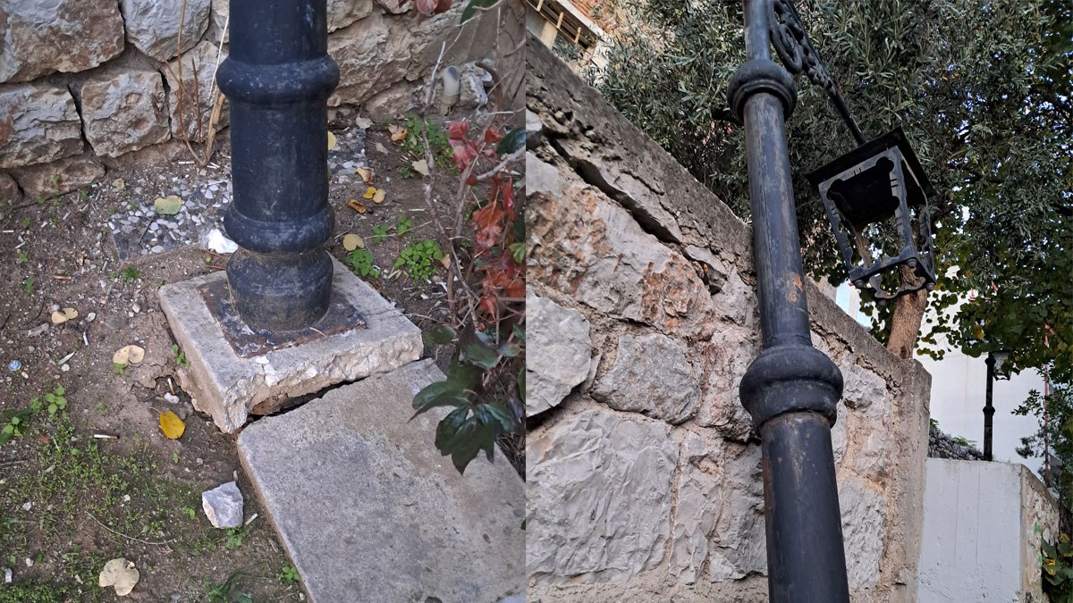 «Επικίνδυνες ισορροπίες» - Αυτή η κολόνα πρέπει να απομακρυνθεί