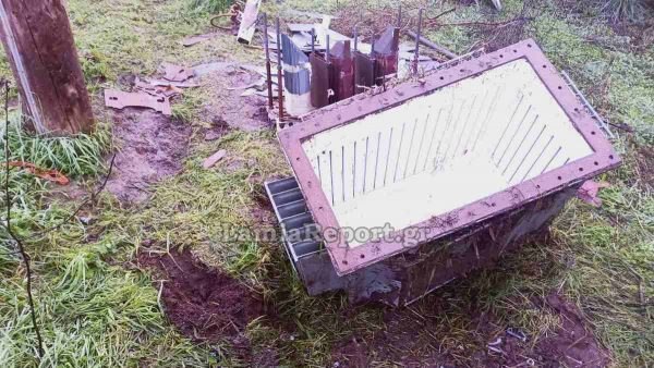 Λαμία: Ξήλωσαν ολόκληρο μετασχηματιστή από κολόνα του ΔΕΔΔΗΕ