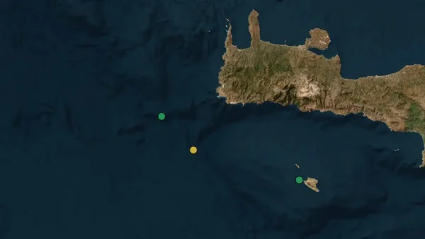 Σεισμός 3,8 Ρίχτερ στα Χανιά – Ανοιχτά της Παλαιοχώρας το επίκεντρο