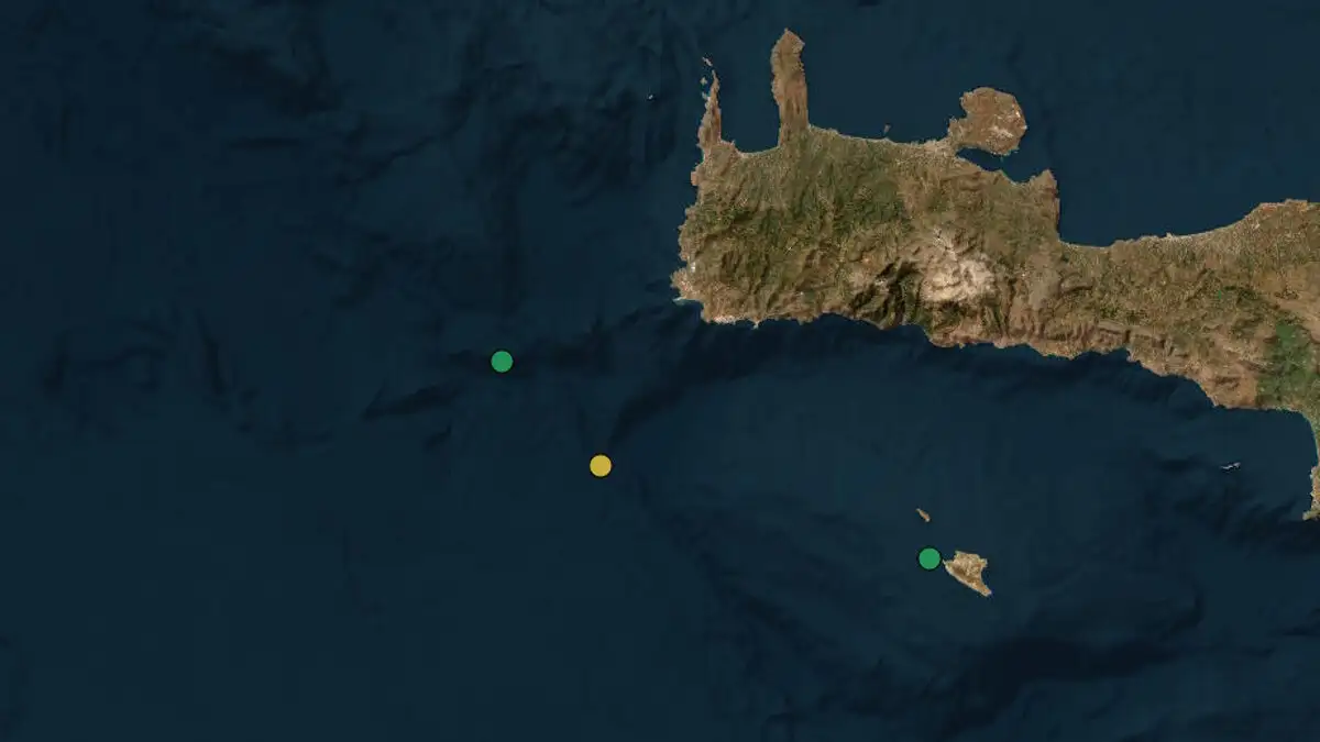 Σεισμός 3,8 Ρίχτερ στα Χανιά – Ανοιχτά της Παλαιοχώρας το επίκεντρο