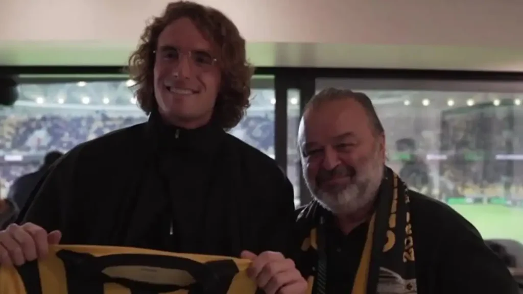 Ο Στέφανος Τσιτσιπάς επισκέφτηκε την OPAP Arena: «Μου σηκώθηκε η τρίχα, η ΑΕΚ είναι πάθος»