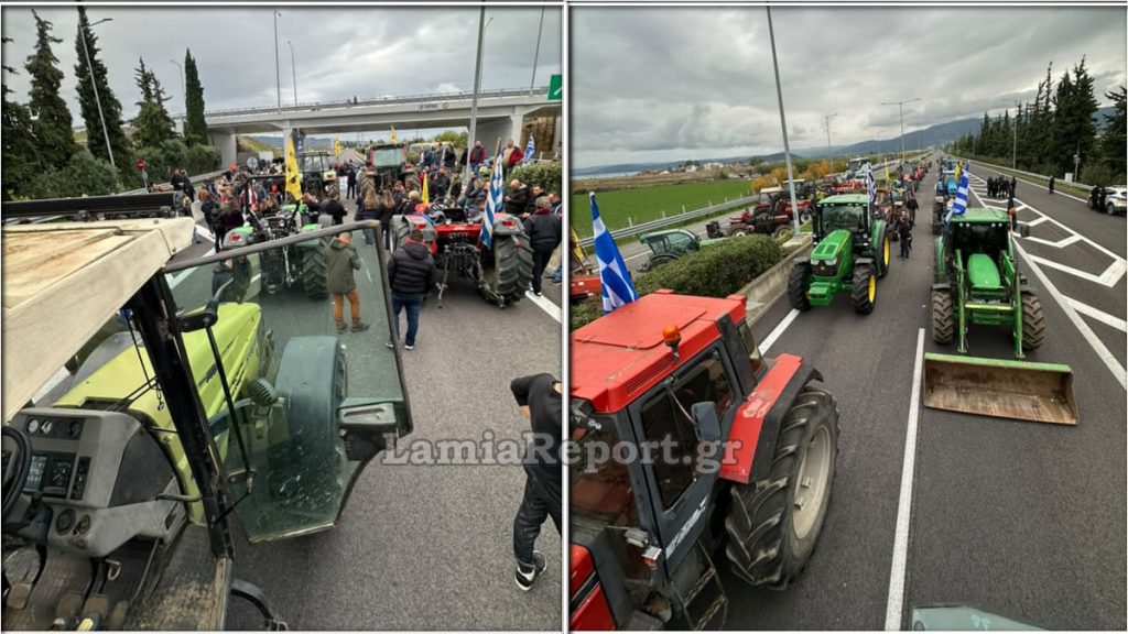 Έκλεισαν και τα δύο ρεύματα κυκλοφορίας στην Αταλάντη - Όλα τα μπλόκα της Αθηνών - Λαμίας (ΒΙΝΤΕΟ-ΦΩΤΟ)