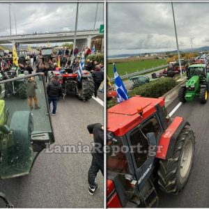 Μπλόκο και στην Αταλάντη - Έκλεισαν και τα δύο ρεύματα κυκλοφορίας (ΒΙΝΤΕΟ-ΦΩΤΟ)