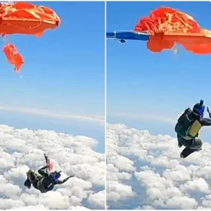 Αλεξιπτωτιστής μπλέχτηκε στο φτερό αεροπλάνου την ώρα του άλματος