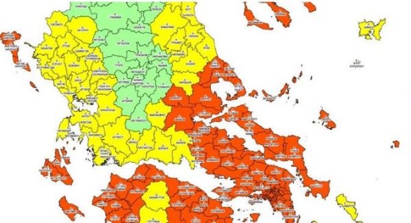 Στις περιοχές υψηλού κινδύνου Φθιώτιδα και Στερεά σύμφωνα με τον εθνικό χάρτη