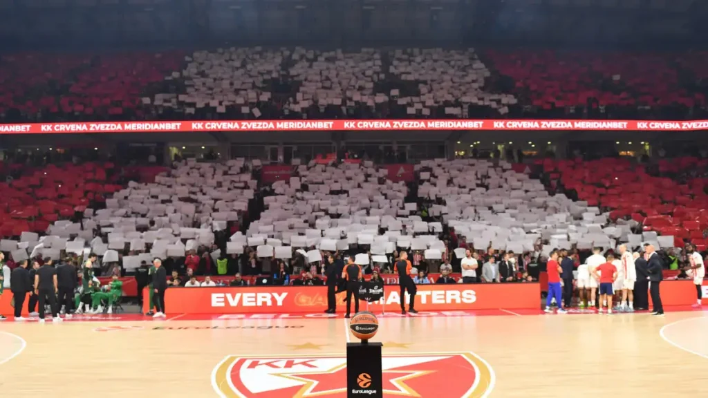 Ερυθρός Αστέρας: Πρόστιμο και μερικό κλείσιμο έδρας με αναστολή στους ερυθρόλευκους από τη Euroleague