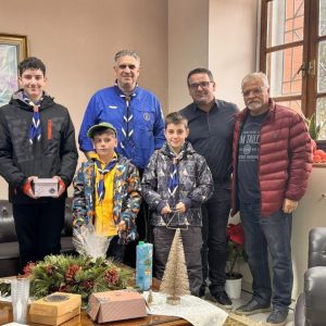 Το 1ο Σύστημα Αεροπροσκόπων Λαμίας έψαλλε τα Πρωτοχρονιάτικα κάλαντα στον Δήμαρχο Στυλίδας