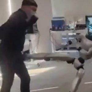 Ένα βίντεο με ρομπότ κάνει τον γύρο του κόσμου -Κλώτσησε άνδρα στα γεννητικά του όργανα