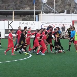 Επεισόδια σε αγώνα στην Κρήτη: Ο προπονητής του Εργοτέλης, Ηλίας Κώτσιος, κουτούλησε αντίπαλο παίκτη και αποβλήθηκε