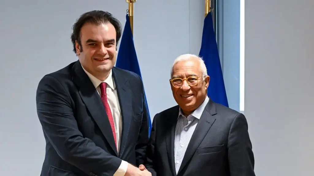 Ο Κυριάκος Πιερρακάκης συναντήθηκε με τον Αντόνιο Κόστα: Σταθερότητα, ανάπτυξη και ανθεκτικότητα οι προτεραιότητες