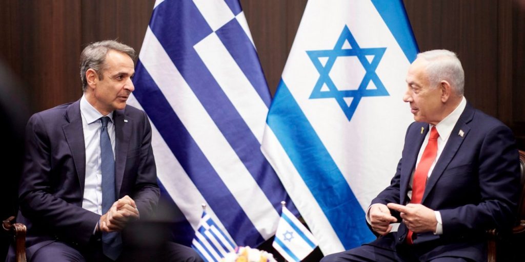 Συνάντηση Μητσοτάκη-Νετανιάχου στην Ιερουσαλήμ -Διευρυμένες συνομιλίες λίγο πριν την τριμερή