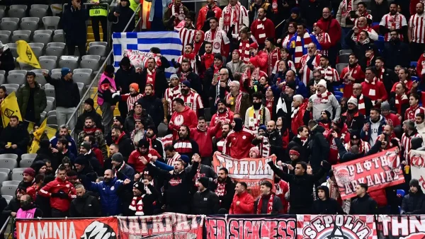 Καϊράτ Αλμάτι – Ολυμπιακός: Οι φίλαθλοι των ερυθρόλευκων έδωσαν τον τόνο στην Astana Arena