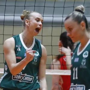 Παναθηναϊκός – Ολυμπιακός 3-1: Νίκη με ανατροπή και 8/8 για το «τριφύλλι» στο βόλεϊ γυναικών