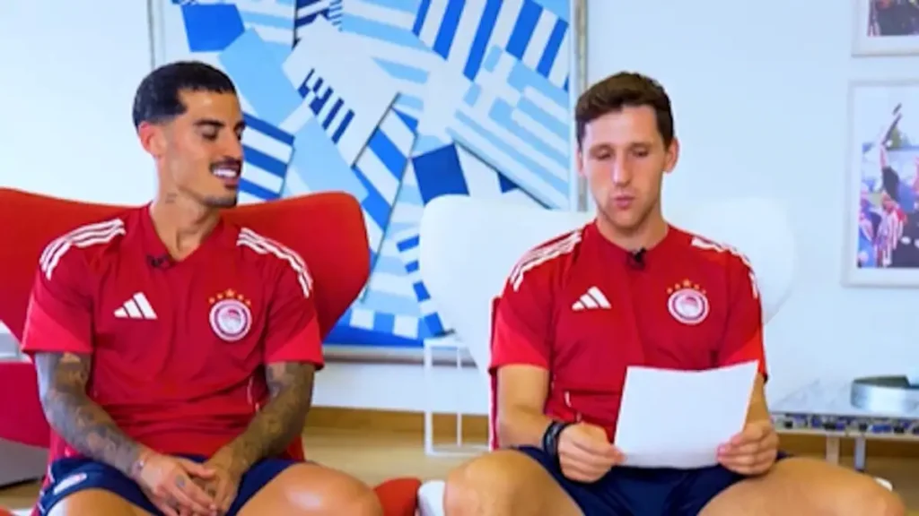 Ολυμπιακός: Ο Ρέτσος έκανε μαθήματα ελληνικών στον Τσικίνιο