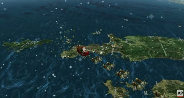 Ο Αϊ Βασίλης ξεκίνησε το μαγικό ταξίδι του για να μοιράσει τα δώρα: Δείτε live την πορεία του στο διάστημα