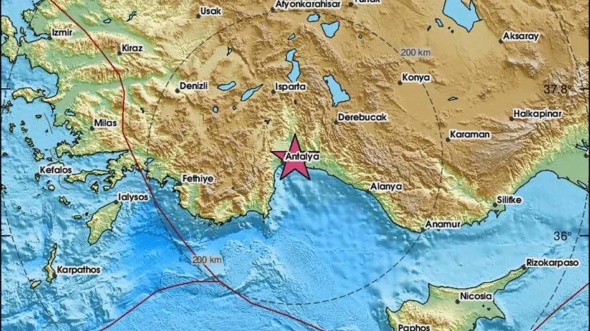 Ισχυρός σεισμός στην Τουρκία