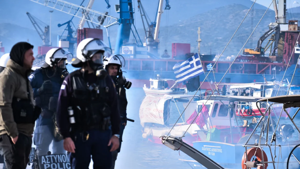 Αποχωρούν οι αγρότες από το λιμάνι του Βόλου - Απεγκλωβίστηκαν οι νταλίκες που περίμεναν να μπουν