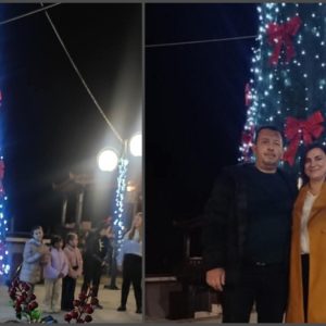 Φωταγωγήθηκε το Χριστουγεννιάτικο δέντρο στο Ζέλι