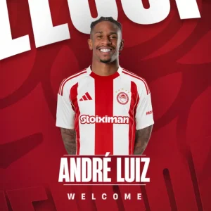 Ο Ολυμπιακός ανακοίνωσε την απόκτηση του Αντρέ Λουίζ από τη Ρίο Άβε