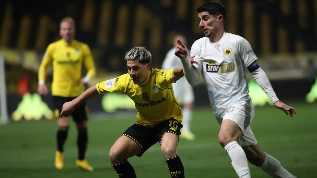 Άρης – ΑΕΚ 1-1: Η Ένωση πήρε την ισοπαλία στο «Βικελίδης» και έπεσε από την κορυφή της Super League