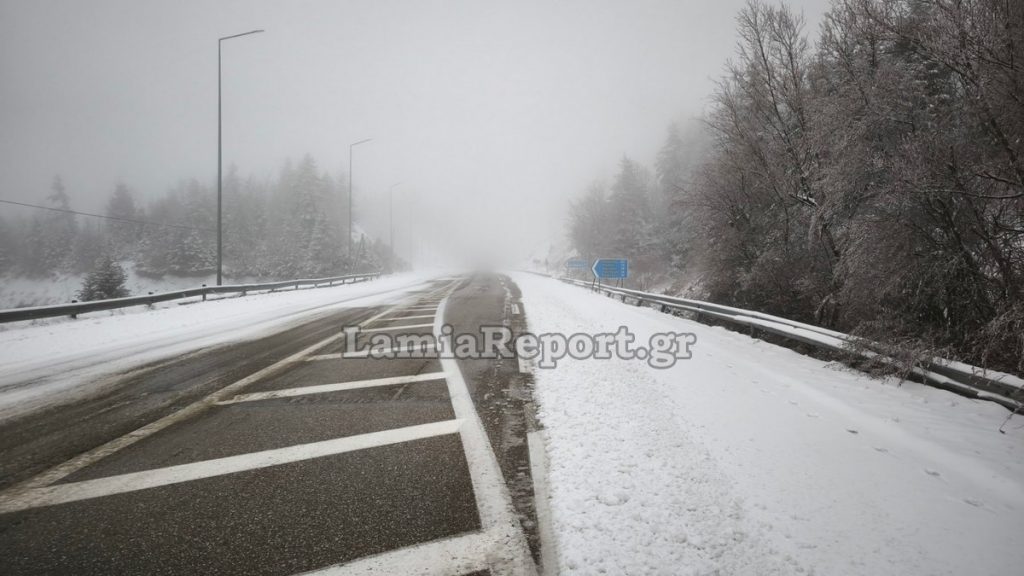 Χιόνι και χαμηλές θερμοκρασίες το σκηνικό του καιρού στη Φθιώτιδα