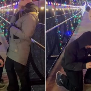 Έκανε πρόταση γάμου σε γέφυρα και του έπεσε το δαχτυλίδι στα χιόνια -Απίστευτο πώς το βρήκαν (BINTEO)