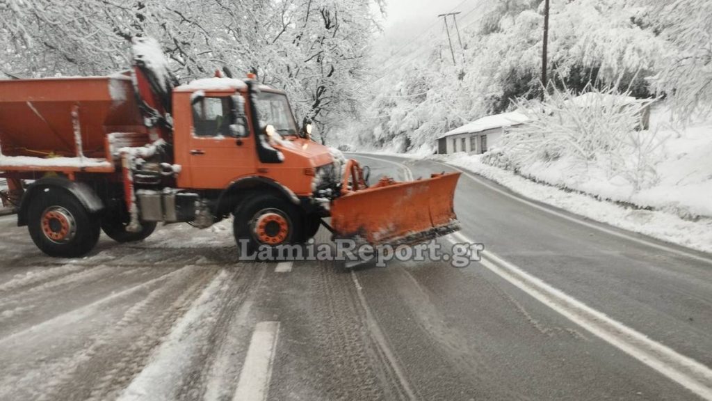 Ξεκίνησε η επέλαση του χιονιά και στη Φθιώτιδα