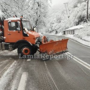 Ξεκίνησε η επέλαση του χιονιά και στη Φθιώτιδα