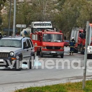 Πήρε φωτιά λάστιχο βυτιοφόρου - Συναγερμός στην Πυροσβεστική